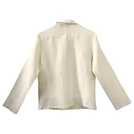 Irene Van Ryb-Irène Van Ryb "Le Costume" chaqueta de corte recto en mezcla de lino marfil-Beige