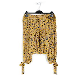 Ulla Johnson-Ulla Johnson Multicolor Floral Print Silk Off-Shoulder Top-Multiple colors