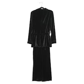 Alberta Ferretti-Alberta Ferretti Black Velvet/Viscose Pants & Blazer Set-Black