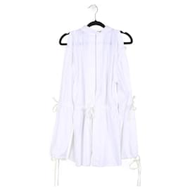 Autre Marque-Dion Lee White Cotton Cutouts Long Sleeves Shirt-White