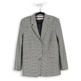 Ba&Sh-Ba&Sh Multicolor Polyester/Wool Checkered Blazer & Pants Set-Multiple colors