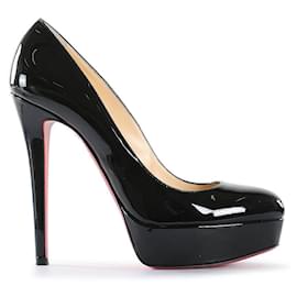 Christian Louboutin-Christian Louboutin Black Patent Leather Bianca Platform Pumps-Black