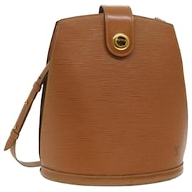 Louis Vuitton-LOUIS VUITTON Epi Cluny Shoulder Bag Brown M52253 LV Auth 37530-Brown