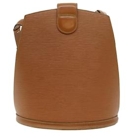 Louis Vuitton-LOUIS VUITTON Epi Cluny Shoulder Bag Brown M52253 LV Auth 37530-Brown