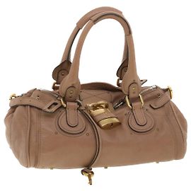 Chloé Chloe Paddington Sac à main en cuir marron 01-10-51-5276 auth 37311 Marron
