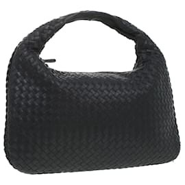 Autre Marque-BOTTEGAVENETA INTRECCIATO Shoulder Bag Leather Navy Auth yk6066-Navy blue