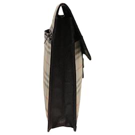 Autre Marque-Burberrys Nova Check Clutch Bag Nylon Beige Auth yk6023-Beige