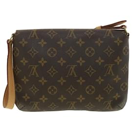 Louis Vuitton-LOUIS VUITTON Monogram Musette Tango Short Strap Shoulder Bag M51257 Auth am3930-Monogram