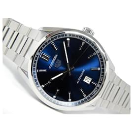 Tag Heuer-TAG HEUER Carrera Calibre5 fecha azul WBN2112.licenciado en Letras0639 De los hombres-Plata