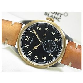 Montblanc 1858 Automatic dual time zone Ref.116479 unused Mens Silvery