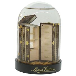 LOUIS VUITTON Wardrobe Trunk Snow Globe 2009 limited year Clear LV Auth 37516 Other