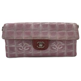 Chanel-Tablette de chocolat Chanel Travel Line en toile rose-Rose