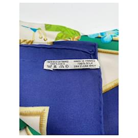 Hermès-Multicolor Silk Hermes Scarf-Multiple colors