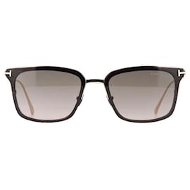 Tom Ford-Tom Ford FT0831 01K occhiali da sole titanio-Black,Golden