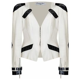 Christian Dior DIOR 2004 spring RTW runway Galliano leather jacket FR 40 USA 8 2000S Multiple colors