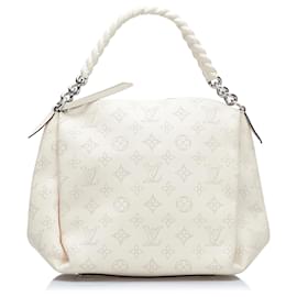 Louis Vuitton-Louis Vuitton White Monogram Mahina Babylone Chain BB-White