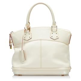 Louis Vuitton-Louis Vuitton White Suhali Lockit PM-Other