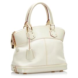 Louis Vuitton-Louis Vuitton White Suhali Lockit PM-Other
