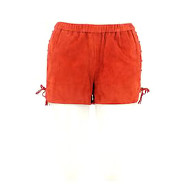 Maje-shorts-Orange