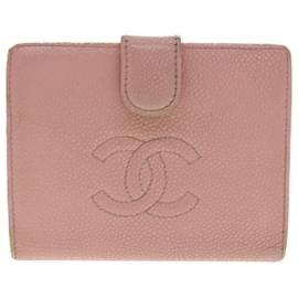Chanel-CHANEL Key Case Portefeuille Cuir 5Set Noir Rose beige CC Auth 37420-Noir,Rose,Beige