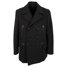 Tom Ford Double-Breasted Coat Black