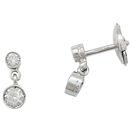 inconnue-Dangle earrings in white gold and diamonds.-Other