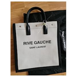 Saint Laurent-Rive Gauche-Schwarz,Beige