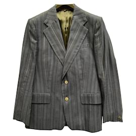 Roberto Cavalli-Embroidered blazer jacket-Blue