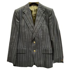 Roberto Cavalli Veste blazer brodée Bleu