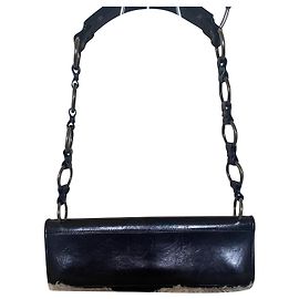 Bolsa Pochette Yves Saint Laurent em Couro Marrom Escuro Castanho escuro