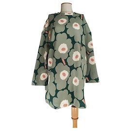 Vestido Marimekko de algodão multicolor Multicor