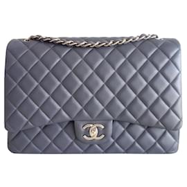 Chanel-Chanel Classic gray bag-Grey
