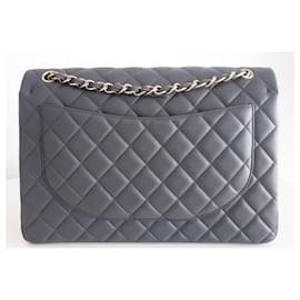Chanel-Chanel Classic gray bag-Grey