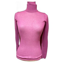 Isabel Marant Suéter de Cuello Alto Rosa de Algodón Rosa
