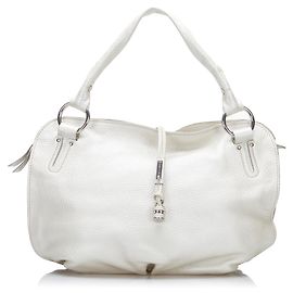 Céline Celine Branco Couro de Bezerro Bittersweet Hobo Branco