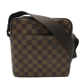 Louis Vuitton-Louis Vuitton Damier Ebene Olav PM Canvas Crossbody Bag N41442 in Excellent condition-Brown