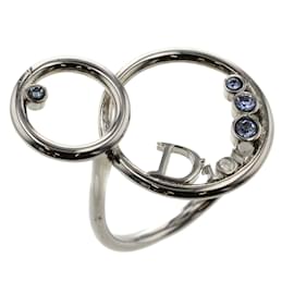 Dior anello con logo cerchio foderato Argento