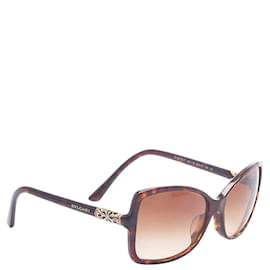 Bulgari-Oversized Tinted Sunglasses 8139-B-F-Brown