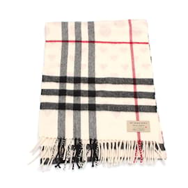 Burberry-House Check Cashmere Scarf-Beige