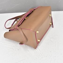 Céline-Leather Medium Belt Bag-Beige