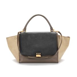Céline-Trapeze Leather Shoulder Bag-Other