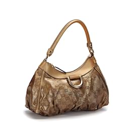 Gucci-GG Imprime Abbey D-Ring Shoulder Bag 190525-Brown