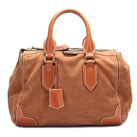 Burberry-Suede handbag 3858150-Brown