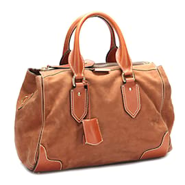Burberry-Suede handbag 3858150-Brown