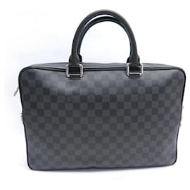 Louis Vuitton-NEUF SACOCHE LOUIS VUITTON PORTE-DOCUMENTS BUSINESS MM DAMIER GRAPHITE BAG-Gris