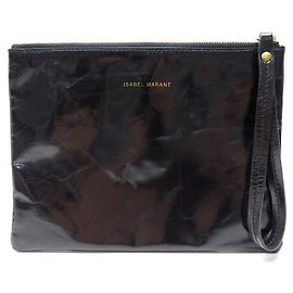 NUOVA BUSTA ISABEL MARANT IN VERNICE NERA NUOVA BUSTA IN PELLE NERA Nero