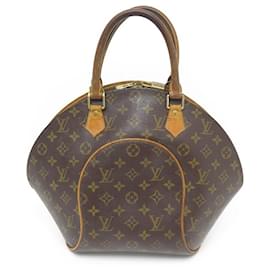 Louis Vuitton-LOUIS VUITTON ELLIPSE SHOULDER BAG GM M51128 MONOGRAM HAND BAG CANVAS-Brown