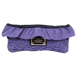 Louis Vuitton-NEW EVENING BAG POCHETTE LOUIS VUITTON QUOTE MM INVENTOR MONOGRAM PURPLE POUCH-Purple