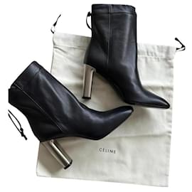 Céline-botas de tornozelo-Preto