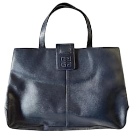 Givenchy-Vintage blue medium tote bag-Dark blue